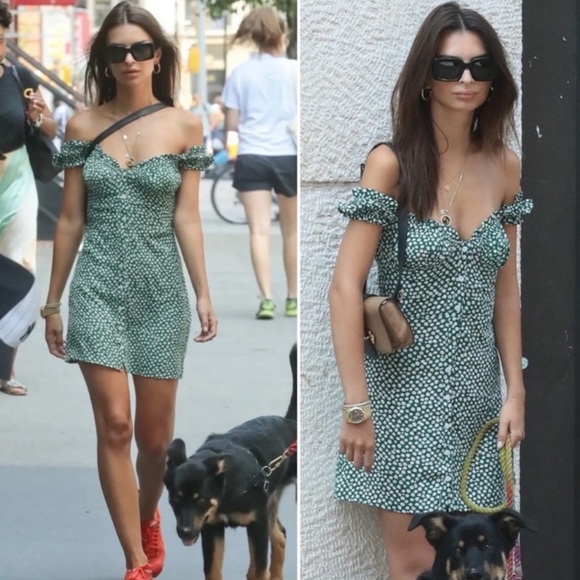 With Jéan Isabelle Dress Green Daisy - Picture 7 of 13